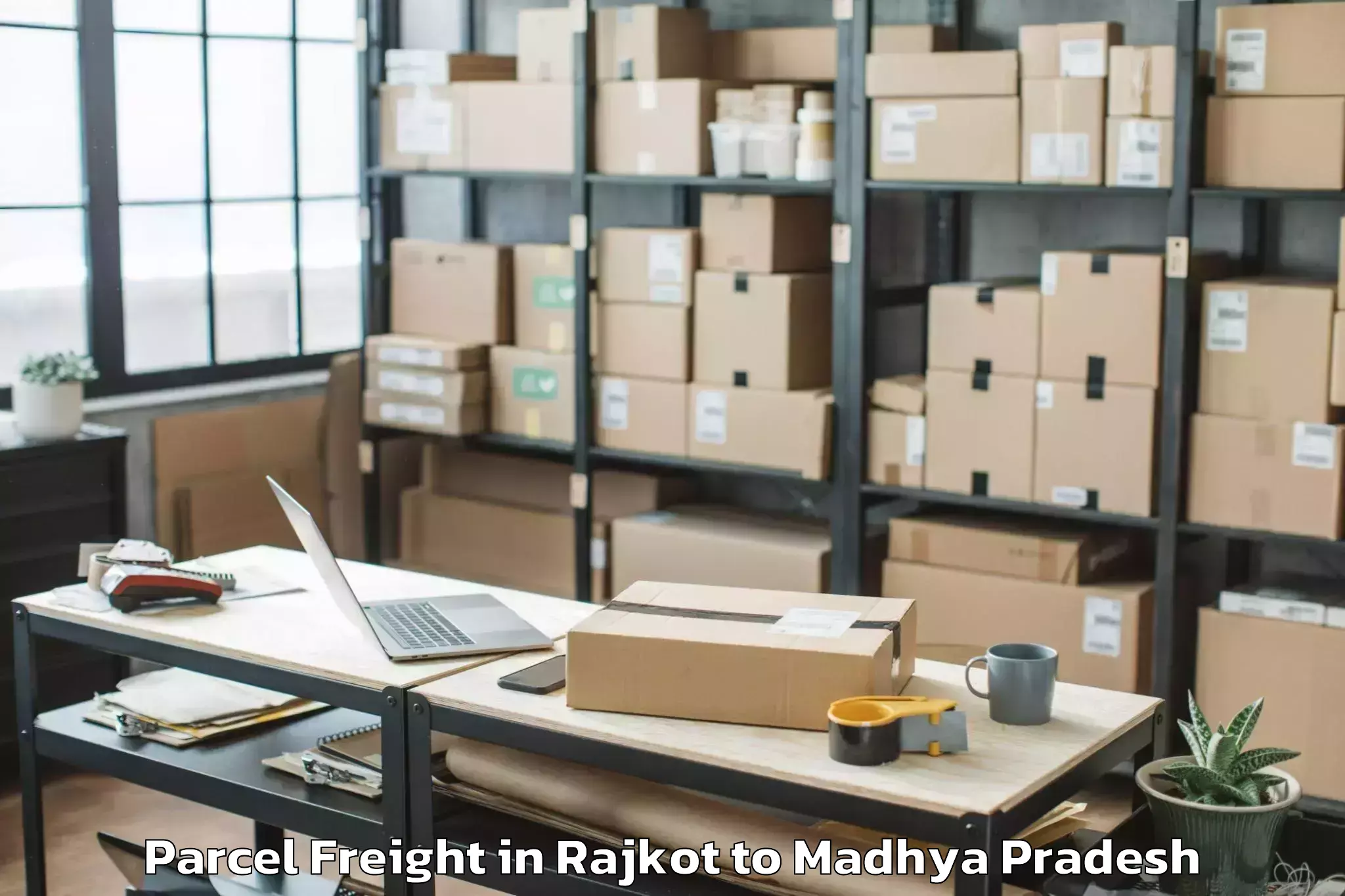 Discover Rajkot to Narsinghgarh Parcel Freight